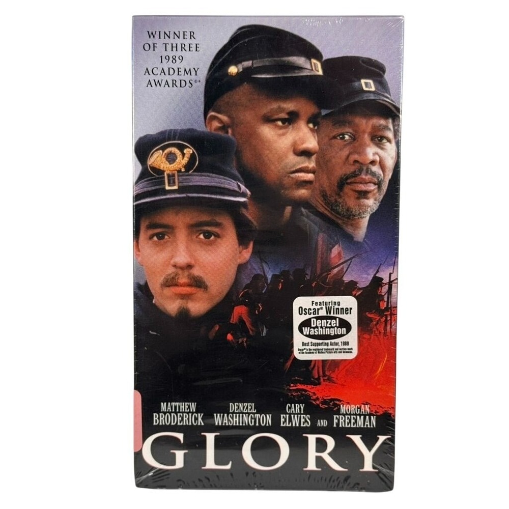 Glory VHS 1989 Denzel‎ Washington Morgan Freeman Matthew Broderick Sealed